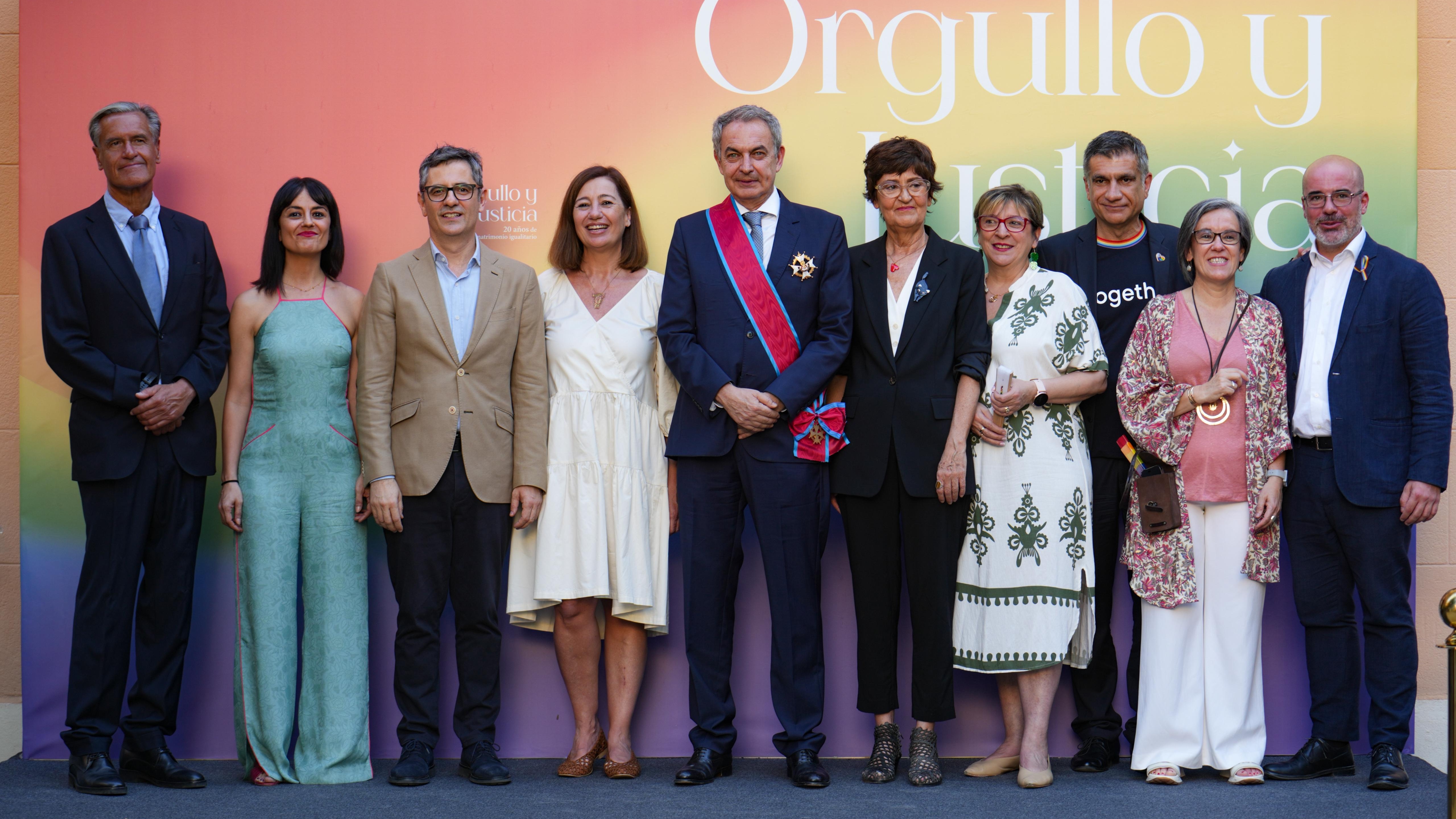 Bolaños durante la celebración del acto Orgullo y Justicia